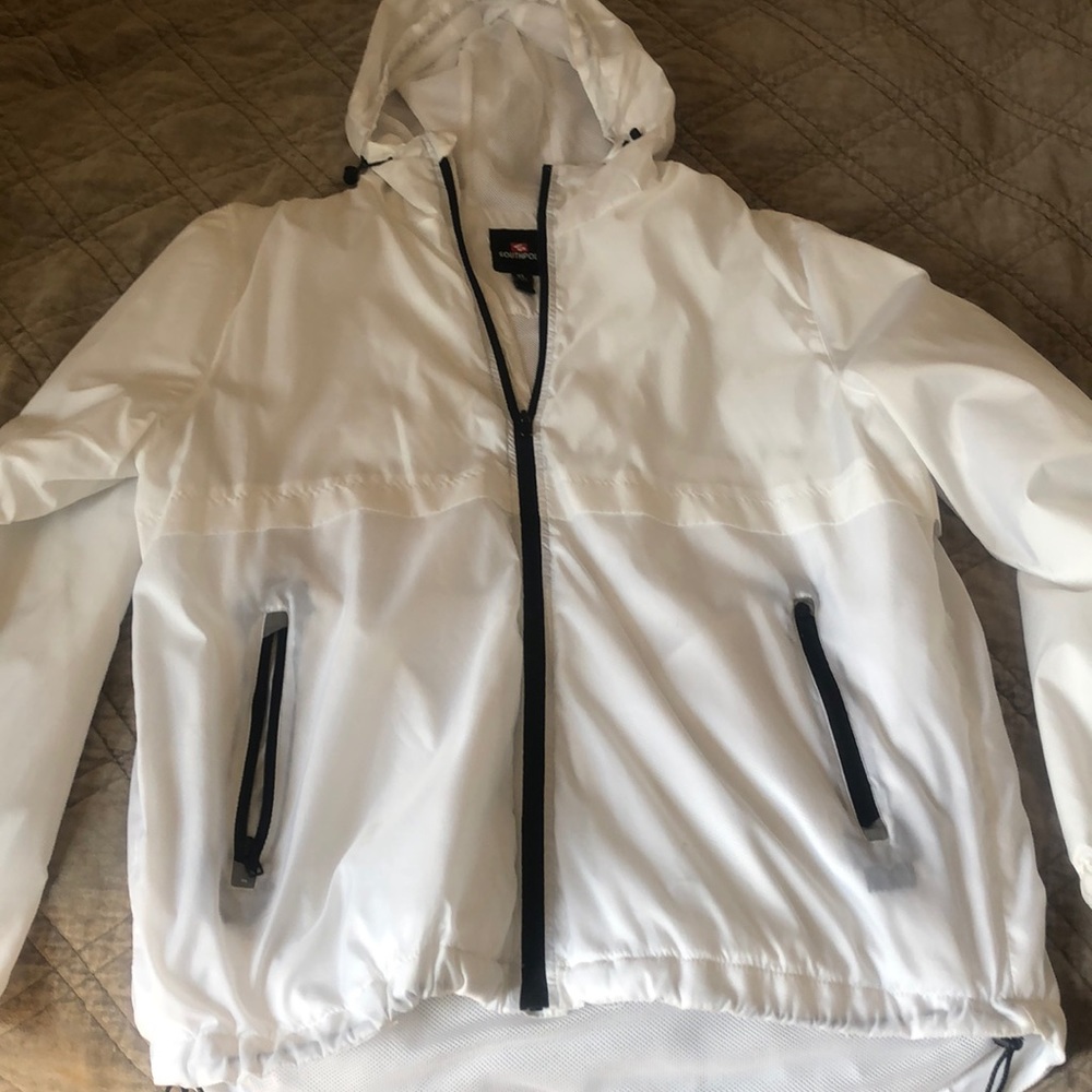 South Pole White Windbreaker